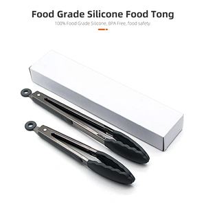 Premium Kitchenware Baking Tool Silicone Tongs for BBQ