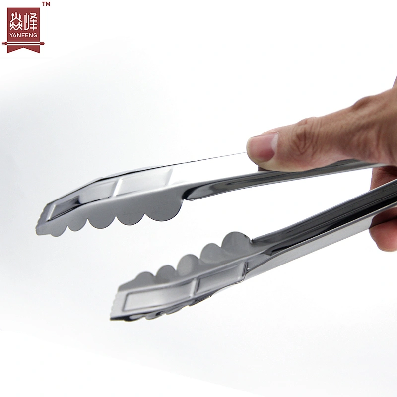 Amazon Hot Sale Cooking Tong for Barbecue BBQ Grill food clip  Food Grade Stainless Steel Kitchen Tongs