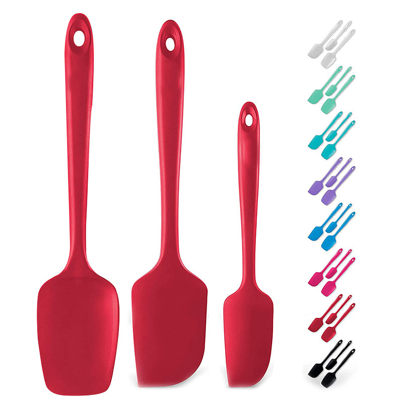 3 Piece Silicone Spatula Set Kitchen Gadget Non Scratch Scraper Spatulas Cookware set Heat Baking Silicone Kitchen Utensil Set