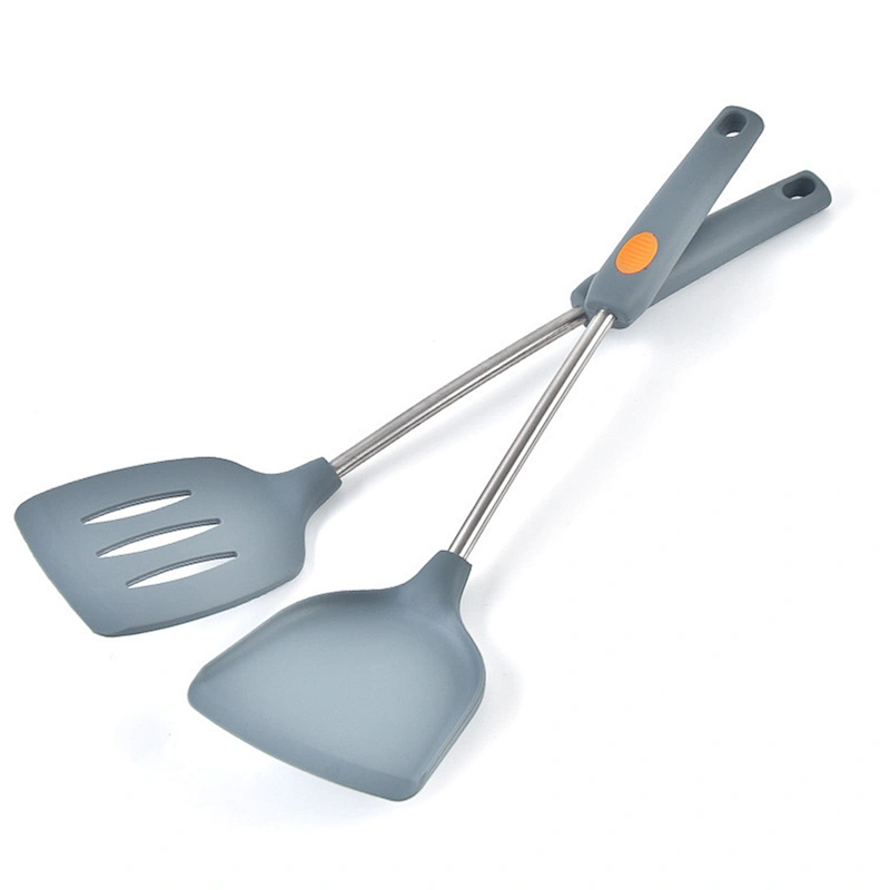 7pcs Silicone Kitchen Utensils Set cookware set gadget Heat Resistant Stainless Steel Handle Silicone Cooking Utensil Set