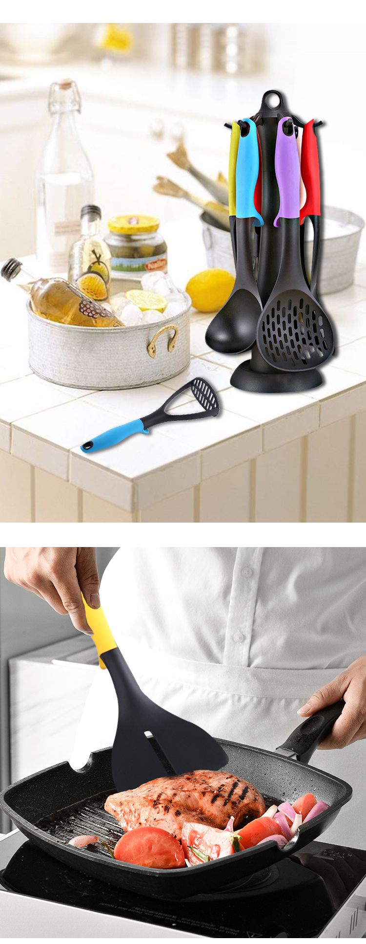 nylon kitchen utensil set