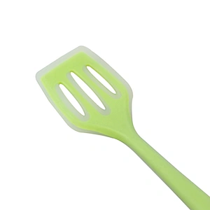 safe material kitchen utensils cooking mini silicone slotted turner