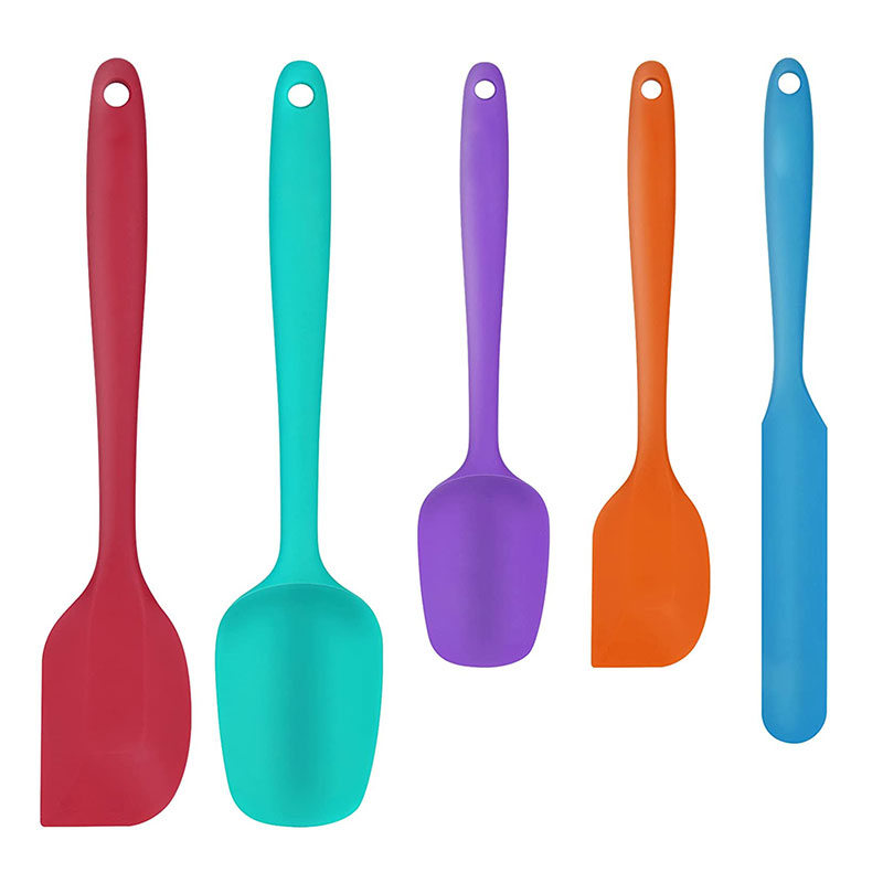5 pcs Food Grade Silicone kitchen spatula for Baking silicone kitchen accessories Heat Resistant silicone spatula set