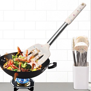 9 pcs kitchen accessories Stainless steel handle kitchenware utensil set cozinh Cookware Set silicone cooking utensils set