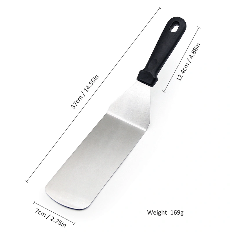 tough durable Food Grade stainless steel kitchen cake turner for pizza steak panckes fried rice barbecue