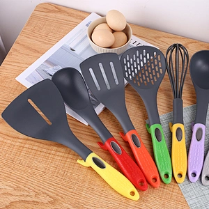 9-piece Nylon Kitchen Cooking Utensil Set Kitchen Utensils Set Rotating Stand accessories Nylon Kitchen Utensils Set