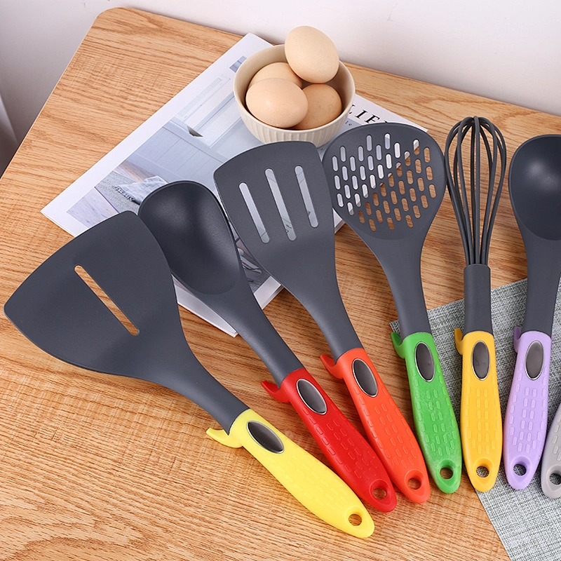 9-piece Nylon Kitchen Cooking Utensil Set Kitchen Utensils Set Rotating Stand accessories Nylon Kitchen Utensils Set