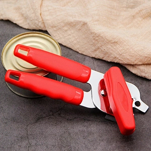 Wholesale Kitchen Gadget Red Color Stainless Steel Safety Manual Opener