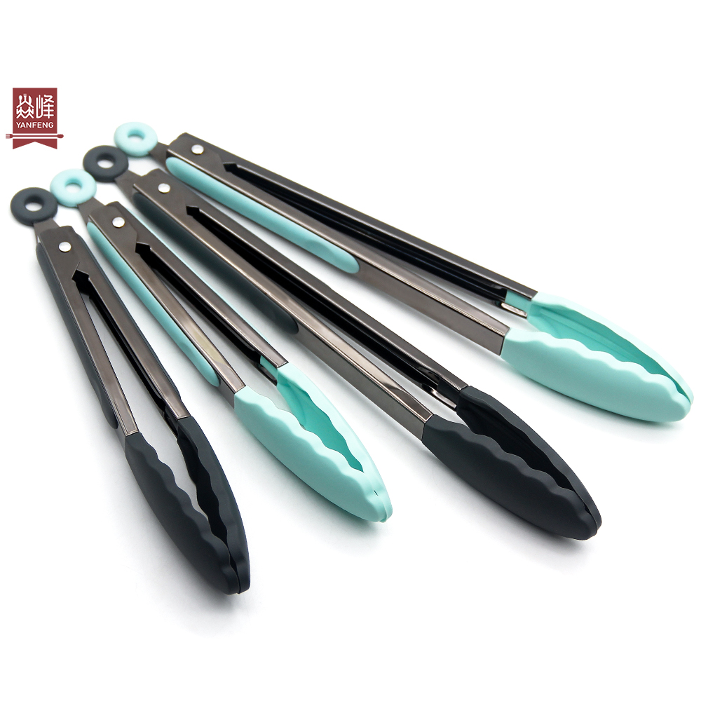 Premium Kitchenware Baking Tool Silicone Tongs for BBQ