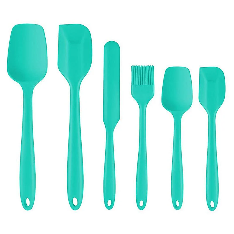 6 Piece spatulas silicone Heat Resistant Non Stick Silicone baking spatula Kitchen Utensils set Silicone Spatula Set