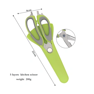 High quality refrigerator kitchen scissors multi with magnetic cover