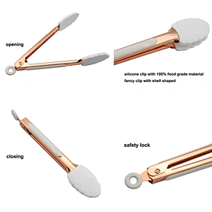 Wholesale Custom Logo Food Grade 430 Stainless Steel Handle Barbecue Grill BBQ Silicone Kitchen Food Tongs