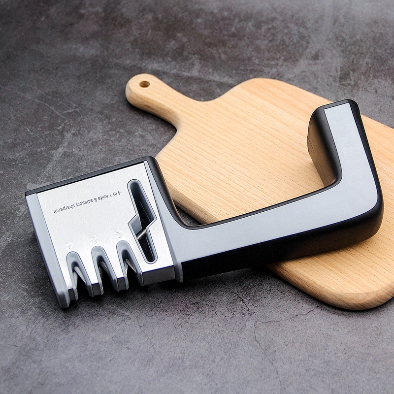 New Arrival Professional Smart Kitchen Tool 4 in 1 Mini Knife Sharpener with 4 Stage