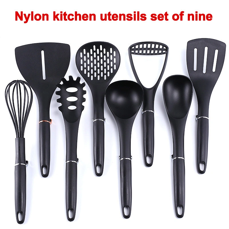 Cooking Tools Food Grade 9PCS Nylon Kitchen Utensils Heat-resistance Kitchen Utensil Set