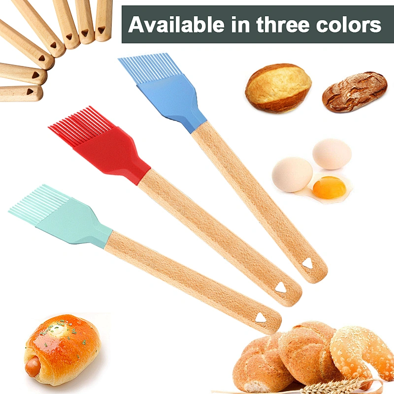 Cake Butter Bread Pastry Baking Tools Silicone Oil Basting Brush Silicone Basting Pastry Brush Oil Brushes