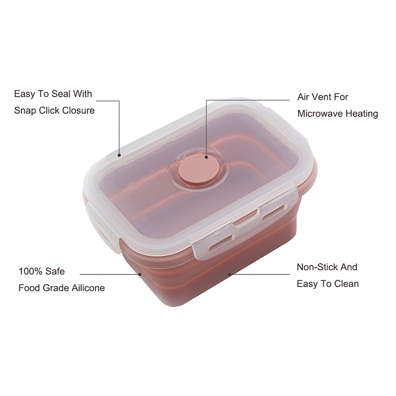 OEM Factory Amazon Ebay Supply Food Grade Material Lunch Box Silicone