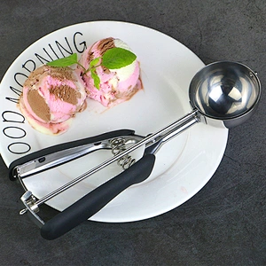 Amazon Top Seller Ice Cream Tools Kitchen Accessories Ice Cream spoon Food Grade Stainless Steel Ice Cream Scoop