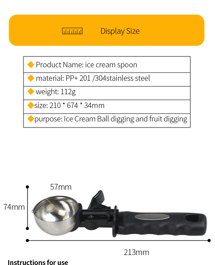 ice cream scoop spoon