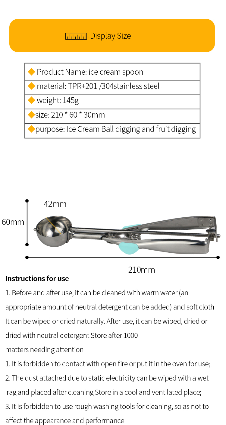 ice cream scoop spoon