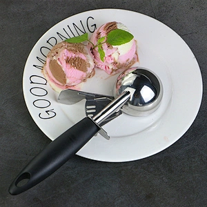 Amazon Hot Seller Stainless Steel Ice cream spoon Creative Coffee Spoon dessert spoon Kitchen Accessories Ice Cream Scoop