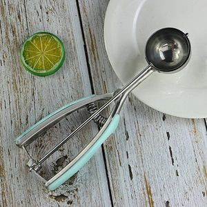 Wholesale Ice Cream Spoon Cookie Scoop for Bakingc Tools Stainless Steel Ice Cream Scoop With Trigger
