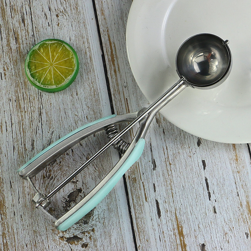 Wholesale Ice Cream Spoon Cookie Scoop for Bakingc Tools Stainless Steel Ice Cream Scoop With Trigger