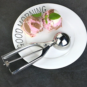 Wholesale Hot Sale Stainless Steel Cookie Scoop Non stick Anti-Freeze Scooper Spoon Ice Cream Scoop