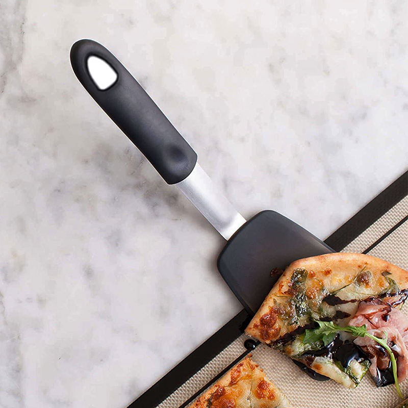 Silicone Turner Spatula Heat Resistant Rubber Kitchen Spatula Ideal for Egg Turners Pancake Kitchen Spatulas