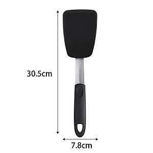 Silicone Turner Spatula Heat Resistant Rubber Kitchen Spatula Ideal for Egg Turners Pancake Kitchen Spatulas