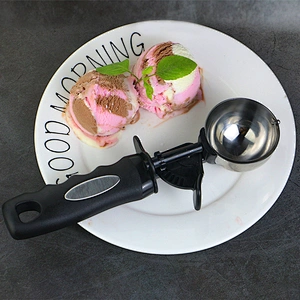 Watermelon Fruit Scoop Tools ice cream spoon Custom large Stainless steel ice cream scoop with Trigger Release