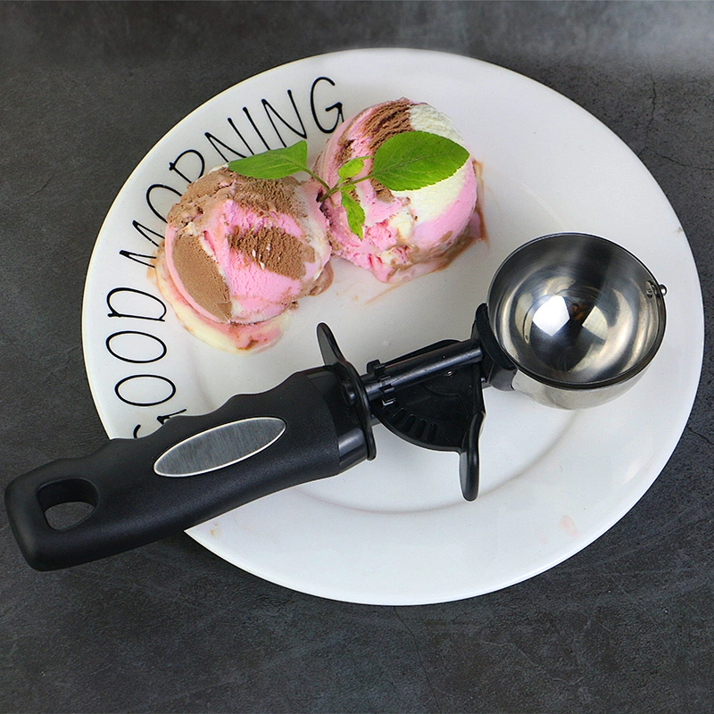 Watermelon Fruit Scoop Tools ice cream spoon Custom large Stainless steel ice cream scoop with Trigger Release