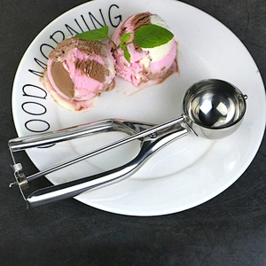 Wholesale Hot Sale Stainless Steel Cookie Scoop Non stick Anti-Freeze Scooper Spoon Ice Cream Scoop