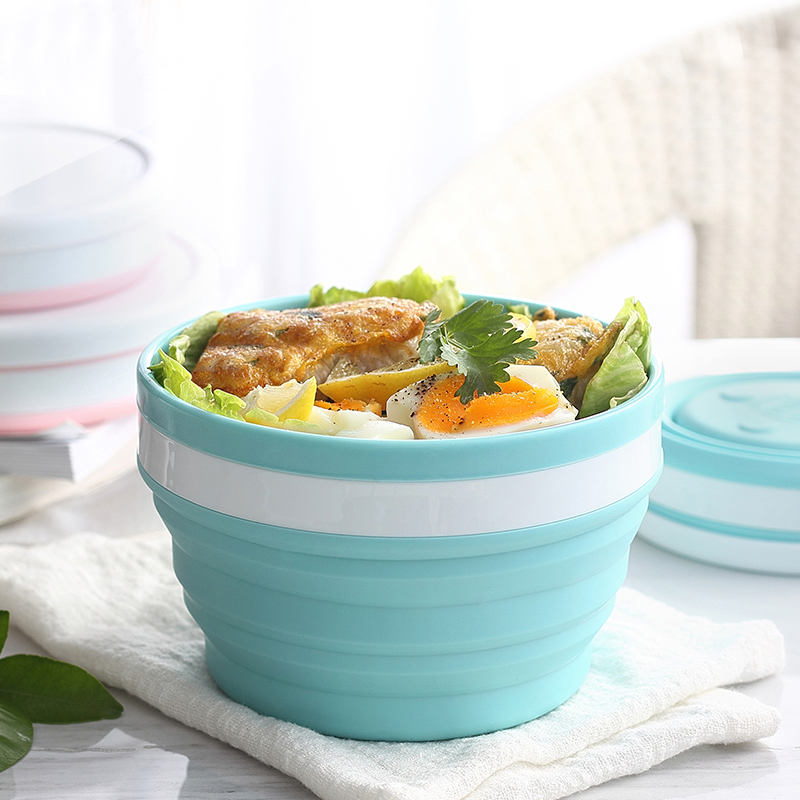 New Food Grade Silicone Collapsible Portable Bowl Travel Outdoor Activities Can With Folding Bowl Home Outdoor Bowl