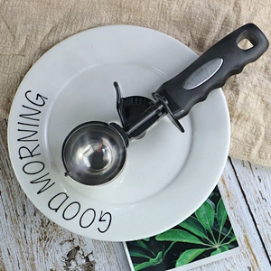 Watermelon Fruit Scoop Tools ice cream spoon Custom large Stainless steel ice cream scoop with Trigger Release