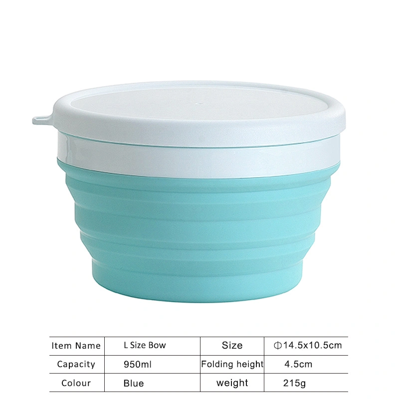 New Food Grade Silicone Collapsible Portable Bowl Travel Outdoor Activities Can With Folding Bowl Home Outdoor Bowl