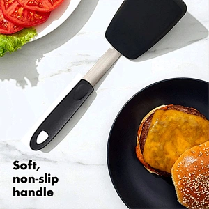 Silicone Turner Spatula Heat Resistant Rubber Kitchen Spatula Ideal for Egg Turners Pancake Kitchen Spatulas