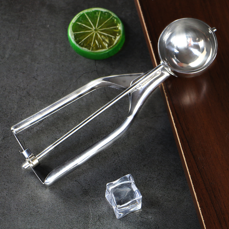 Wholesale Hot Sale Stainless Steel Cookie Scoop Non stick Anti-Freeze Scooper Spoon Ice Cream Scoop