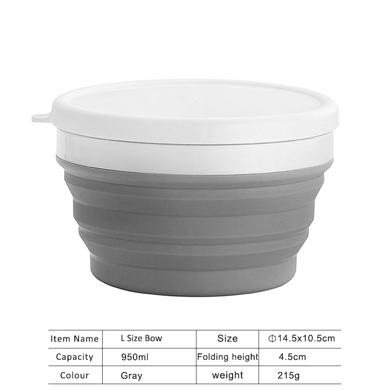 New Food Grade Silicone Collapsible Portable Bowl Travel Outdoor Activities Can With Folding Bowl Home Outdoor Bowl