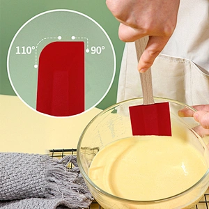 Amazon hot selling Silicone Spatula Set Kitchen Accessories Tools Heat Resistant Kitchen Spatula for baking and cooking Utensil