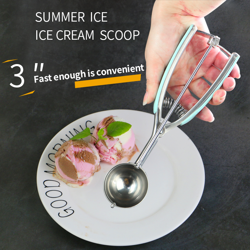 Wholesale Ice Cream Spoon Cookie Scoop for Bakingc Tools Stainless Steel Ice Cream Scoop With Trigger