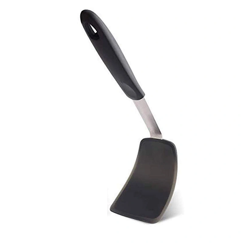 Silicone Turner Spatula Resistant Flexible Rubber Kitchen Cooking Utensil Egg Turner Pancake Flippers Pile Turner