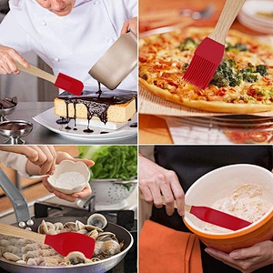 Amazon hot selling Silicone Spatula Set Kitchen Accessories Tools Heat Resistant Kitchen Spatula for baking and cooking Utensil