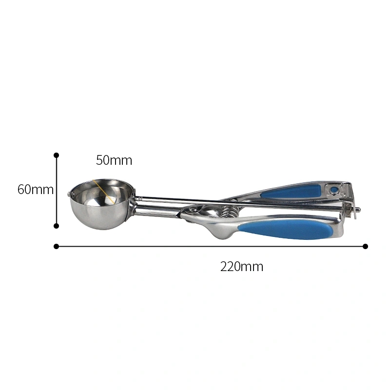 Amazon hot sales eco-friendly Fruit Ball Scoop Kitchen Accessories stainless steel ice cream scoop