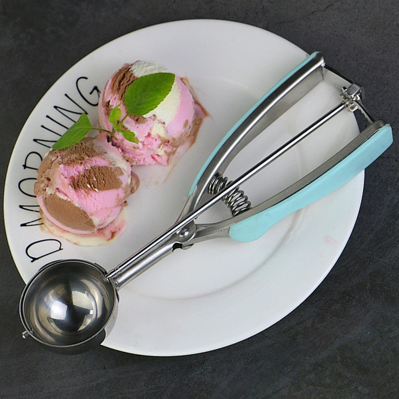 Wholesale Ice Cream Spoon Cookie Scoop for Bakingc Tools Stainless Steel Ice Cream Scoop With Trigger