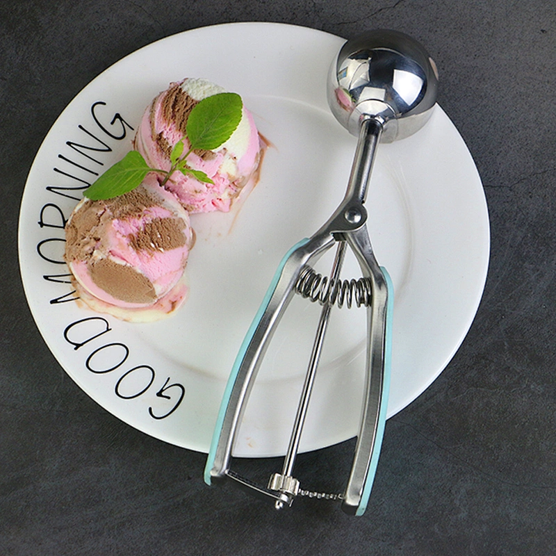 Wholesale Ice Cream Spoon Cookie Scoop for Bakingc Tools Stainless Steel Ice Cream Scoop With Trigger