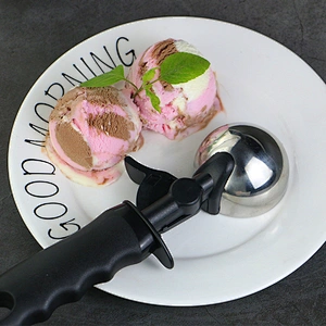 Watermelon Fruit Scoop Tools ice cream spoon Custom large Stainless steel ice cream scoop with Trigger Release