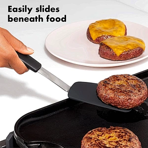 Silicone Turner Spatula Heat Resistant Rubber Kitchen Spatula Ideal for Egg Turners Pancake Kitchen Spatulas