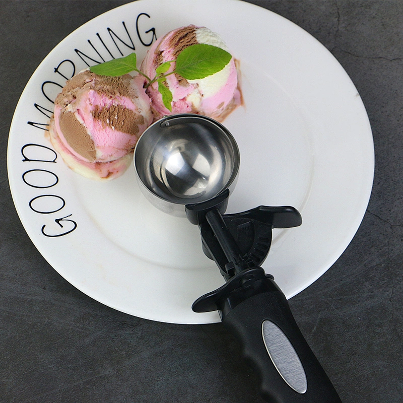 Watermelon Fruit Scoop Tools ice cream spoon Custom large Stainless steel ice cream scoop with Trigger Release