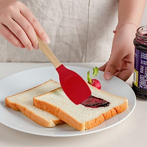 Amazon hot selling Silicone Spatula Set Kitchen Accessories Tools Heat Resistant Kitchen Spatula for baking and cooking Utensil