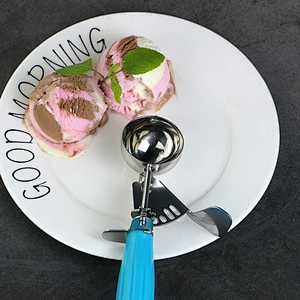 Kitchen Scoops and Ice Cream Scoop Multi-Function Stainless steel ice cream scoop with Trigger Release